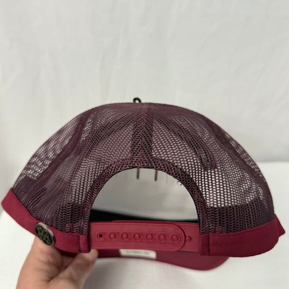 G Fore Snapback Hat Los Angeles California Maroon Pink - Picture 5 of 10